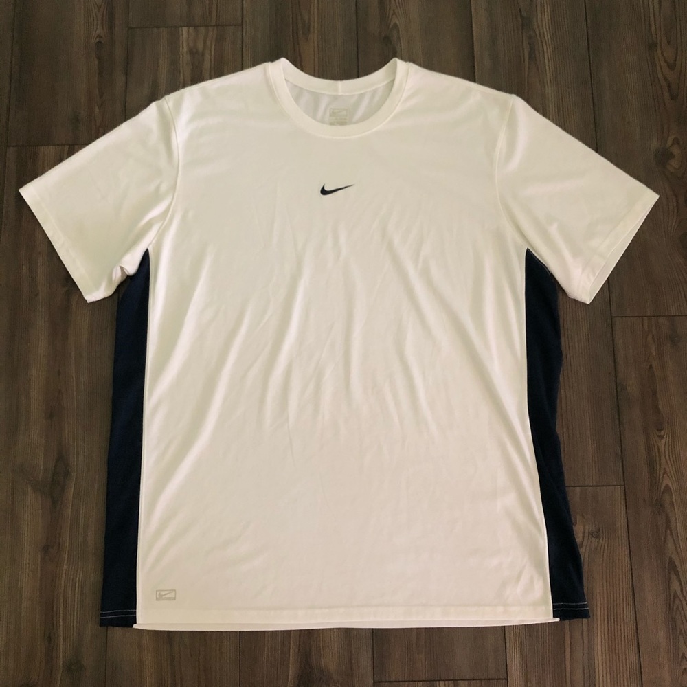 White & Navy Nike Shirt